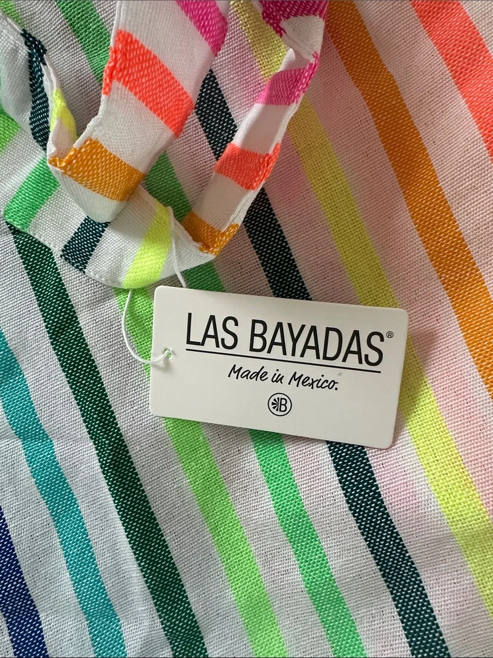 Las Bayadas Colorful Striped Tote - Picture 2 of 5